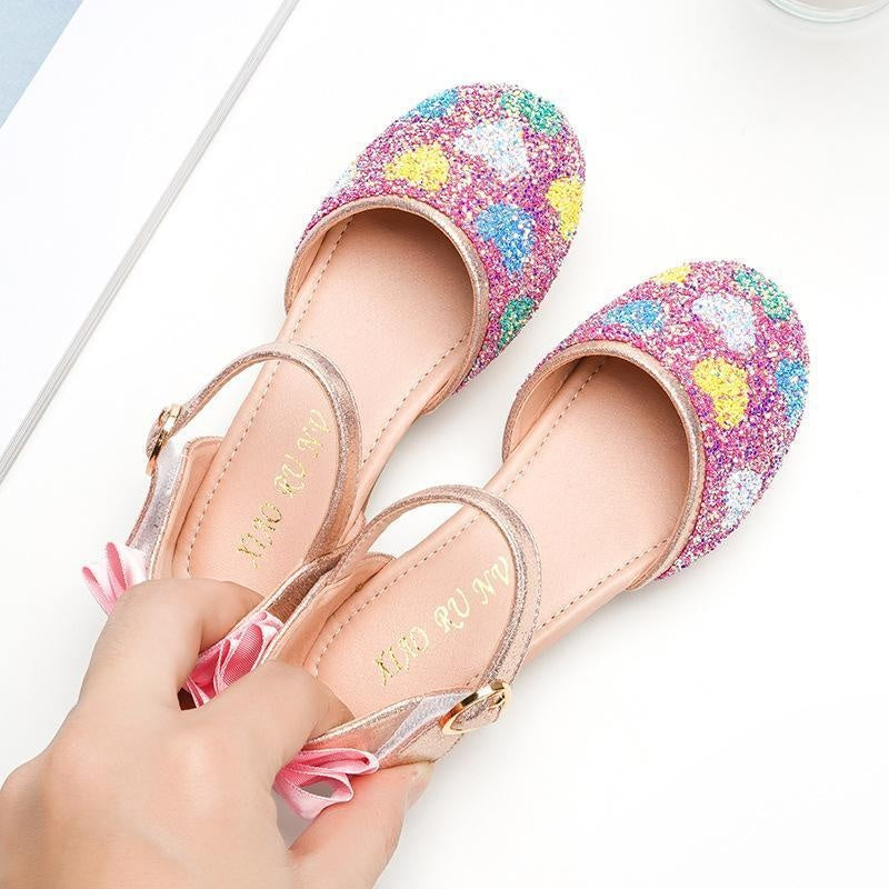 Girl Princess Shoes With Soft Soles And Sequins Shoes