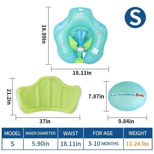 Baby Safety Swimming Ring With Sun Canopy - MomyMall