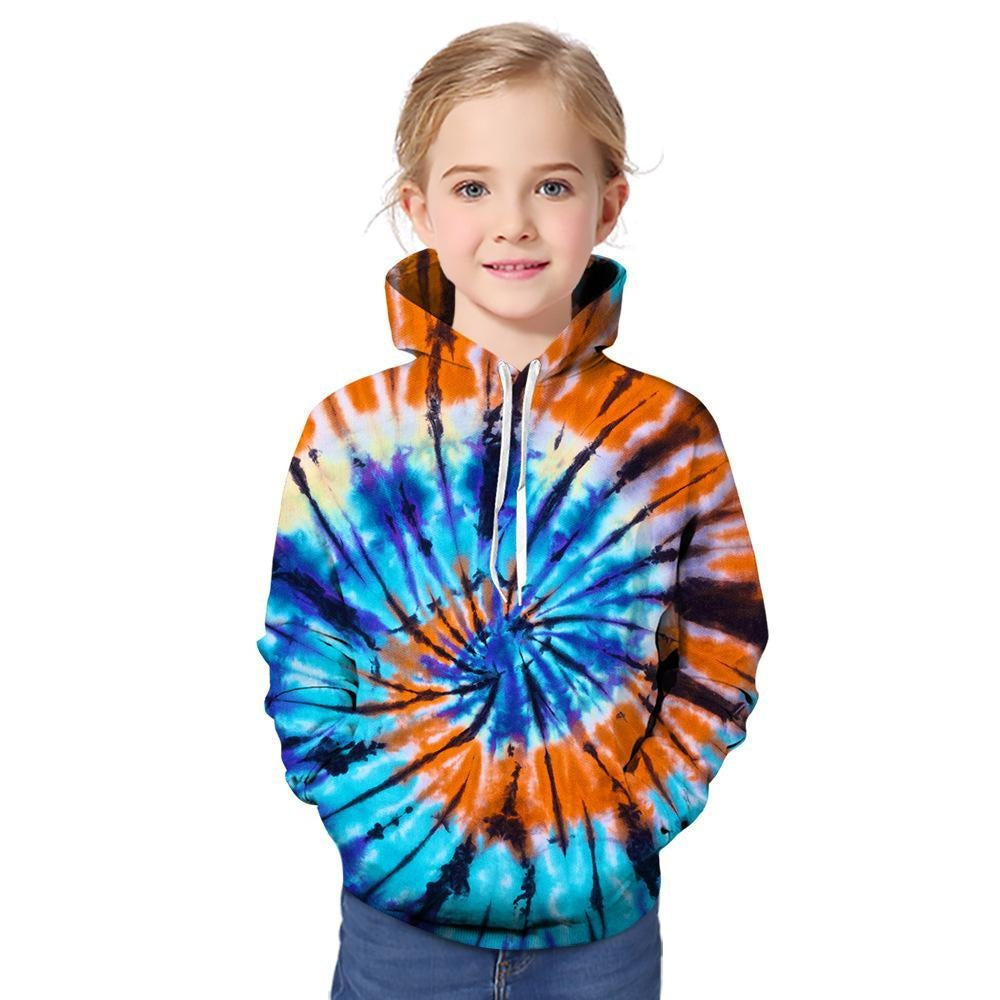 Kid Boys Girls 3D Printed Crewneck Hoodie - MomyMall Type9 / 1-2 Years