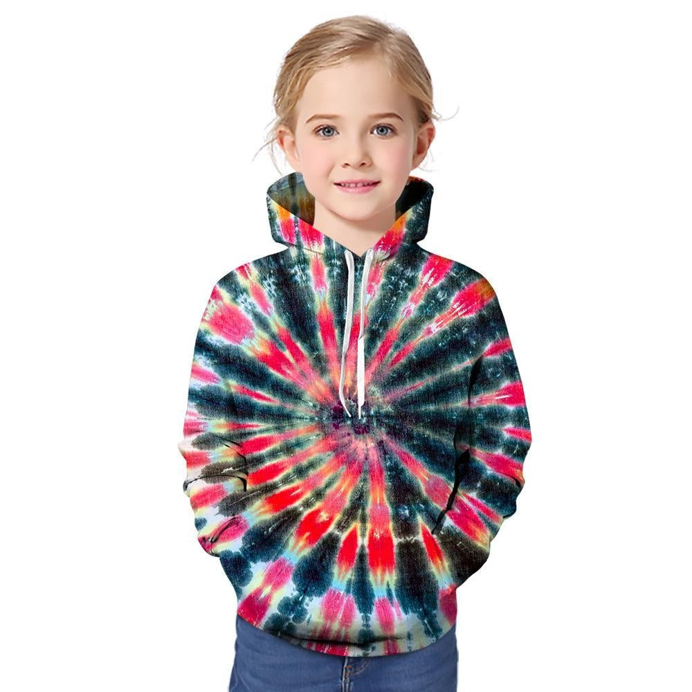 Kid Boys Girls 3D Printed Crewneck Hoodie - MomyMall Type8 / 1-2 Years