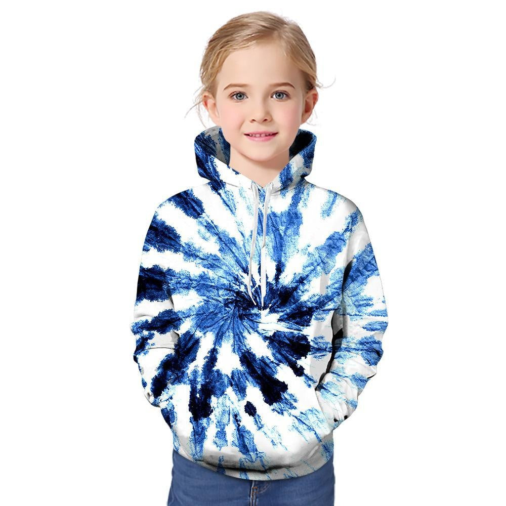 Kid Boys Girls 3D Printed Crewneck Hoodie - MomyMall Type6 / 1-2 Years