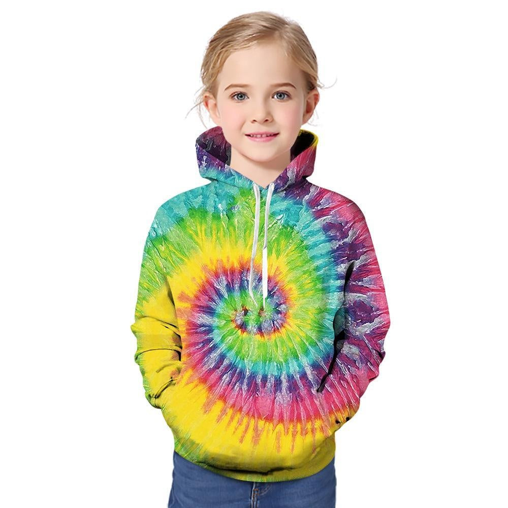 Kid Boys Girls 3D Printed Crewneck Hoodie - MomyMall Type4 / 1-2 Years