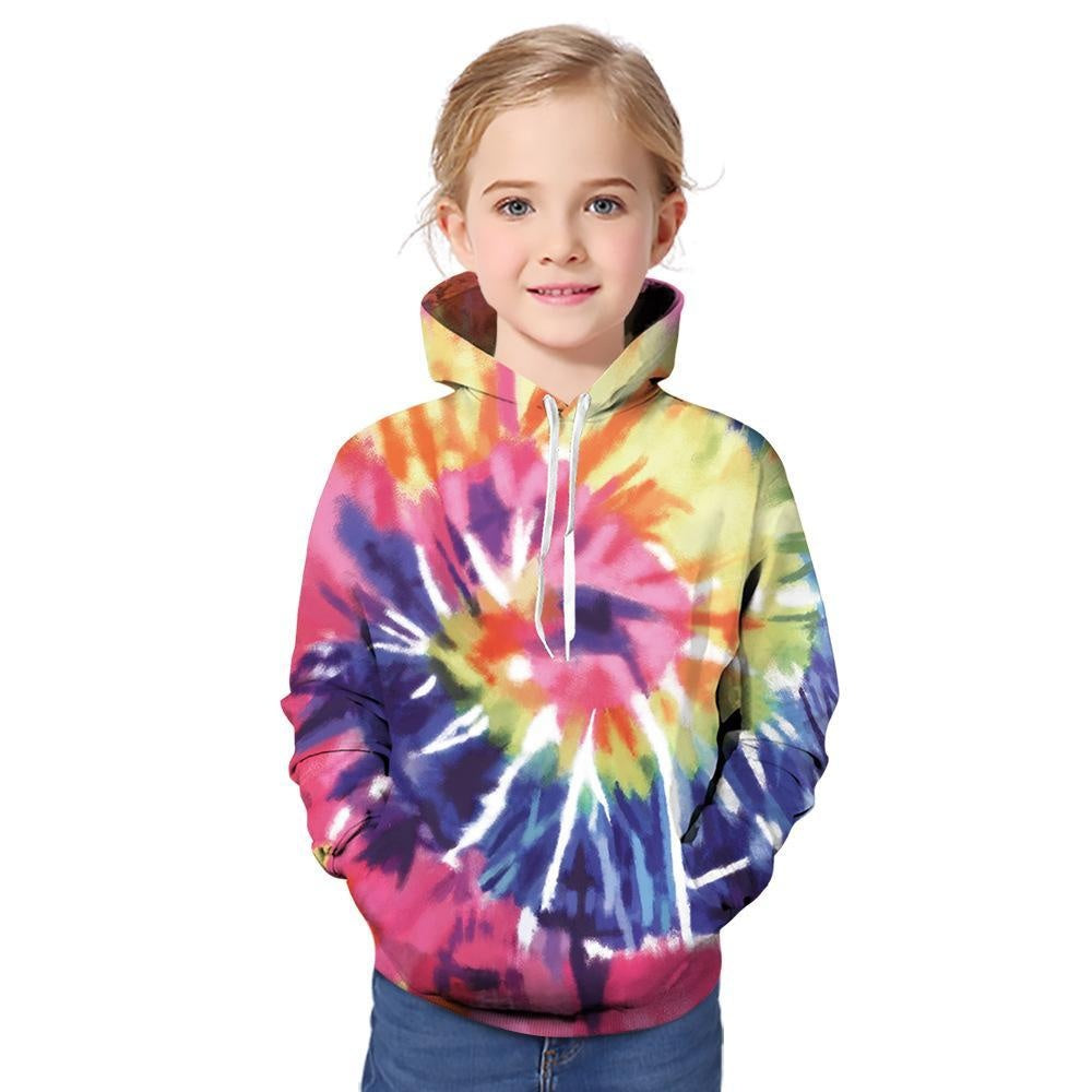 Kid Boys Girls 3D Printed Crewneck Hoodie - MomyMall Type3 / 1-2 Years