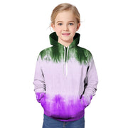 Kids Girl Hot Tie Dye Gradual Digital Printing 3D Sports Leisure Autumn Hoodie - MomyMall Style 5 / 2-3 Years