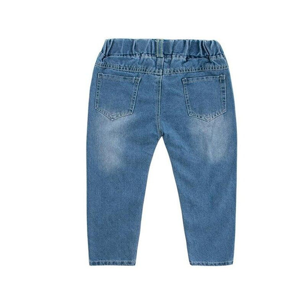 Kids Boy Girl Jeans Hole Denim Pant Trousers Pants for 1-7 Years - MomyMall