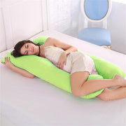 Full Body U-Shape Pregnancy Pillow | Long Side Sleeping Support - MomyMall green