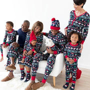 Christmas Family Matching Outfits Father Son Mother Daughter Romper Family Look Jumpsuit Pajamas - MomyMall