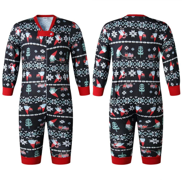 Christmas Family Matching Outfits Father Son Mother Daughter Romper Family Look Jumpsuit Pajamas - MomyMall