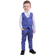 Autumn College British Gentleman Baby Boy Set 2 Pcs Formal Suits - MomyMall Blue / 3-4 Years