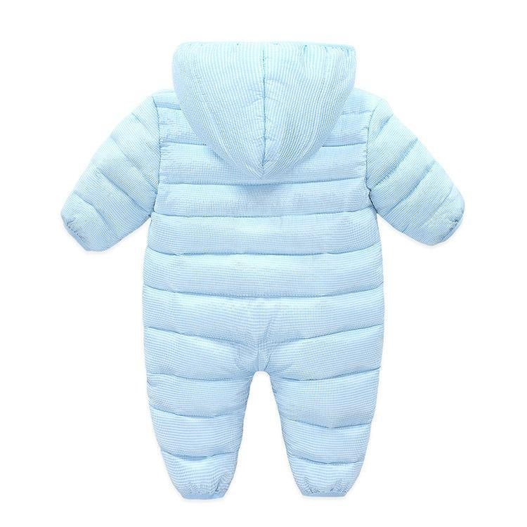 Newborn Baby Winter Jumpsuit Overalls Warm Romper - MomyMall