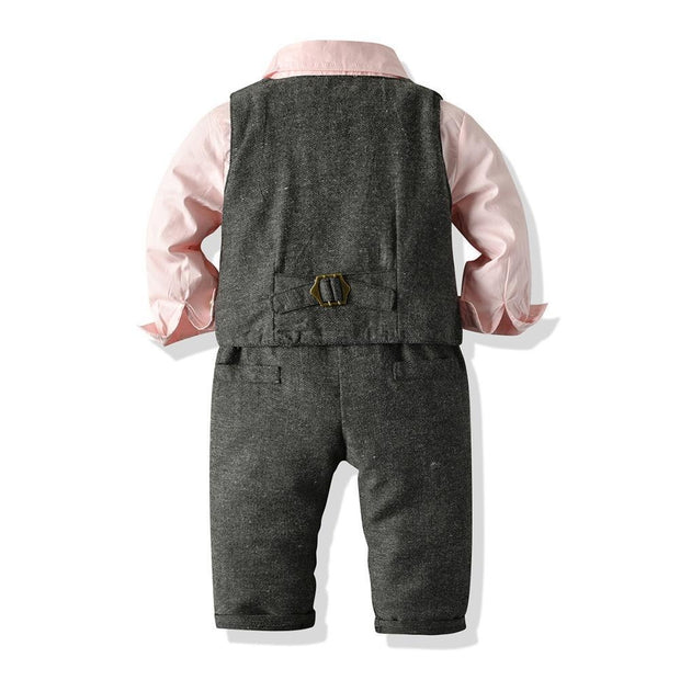 Baby Boy Set Suits Gentleman Suit Long Sleeve Formal 3PCS Outfits