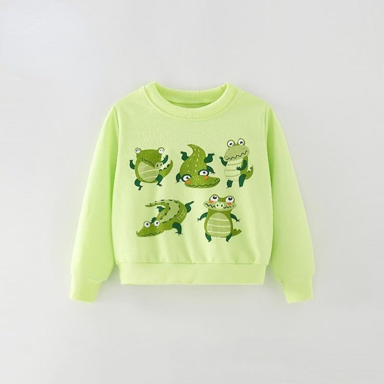 Kid Girl Long-sleeved Cartoon Sweatshirt