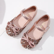 Chaussures pour filles avec semelles souples et paillettes Chaussures de princesse de danse 