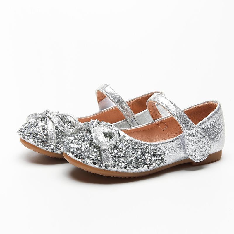 Girls' Shoes with Soft Soles and Sequins Dance Princess Shoes