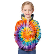 Kid Girl Fashion 3D Printed Colorful Hoodie - MomyMall Type2 / 1-2 Years