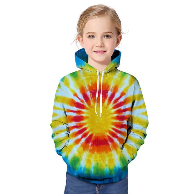 Kid Girl Fashion 3D Printed Colorful Hoodie - MomyMall Type9 / 1-2 Years