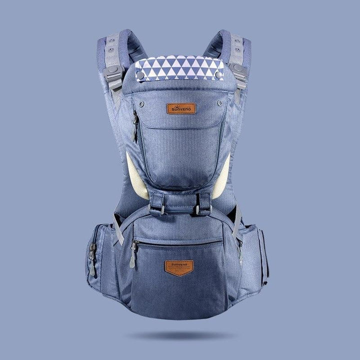 Baby Carrier with Hip Seat 6 in 1 - MomyMall Blue