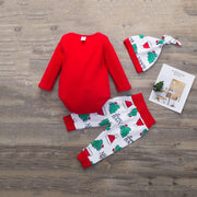 Baby Long Sleeve Christmas Suit 3 Pcs - MomyMall