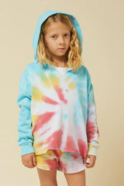 Kids Girl Camouflage Tie-dye Gradient Print T-shirt - MomyMall style4 / 7-8 Years