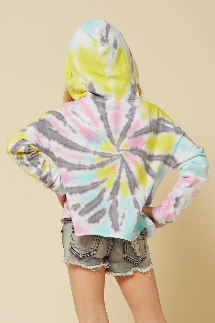 Kids Girl Camouflage Tie-dye Gradient Print T-shirt - MomyMall