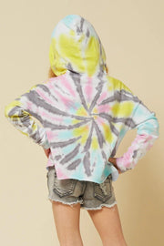 Kids Girl Camouflage Tie-dye Gradient Print T-shirt - MomyMall
