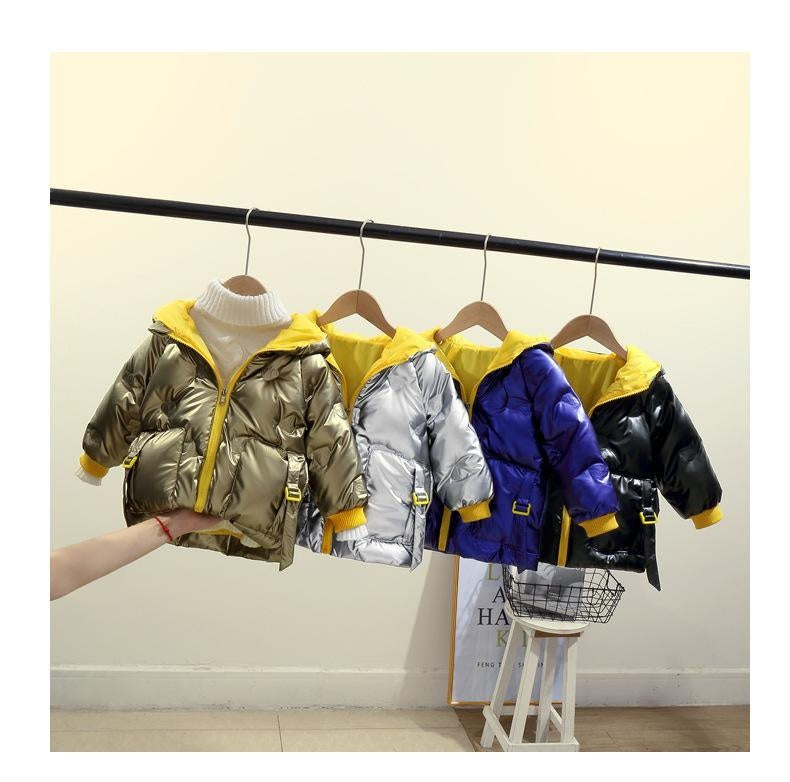 Kid Baby Autumn Winter Thickened Pie Wind Proof Warm Coat