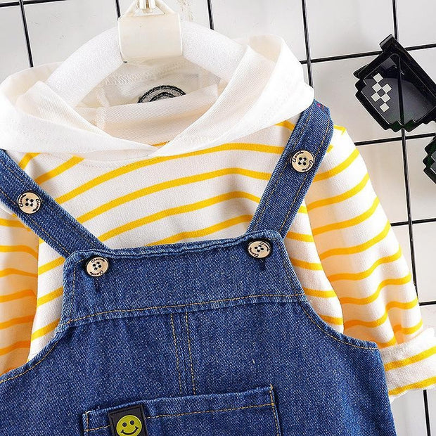 Baby Girl Overalls Cute Casual Suit 2 Pcs