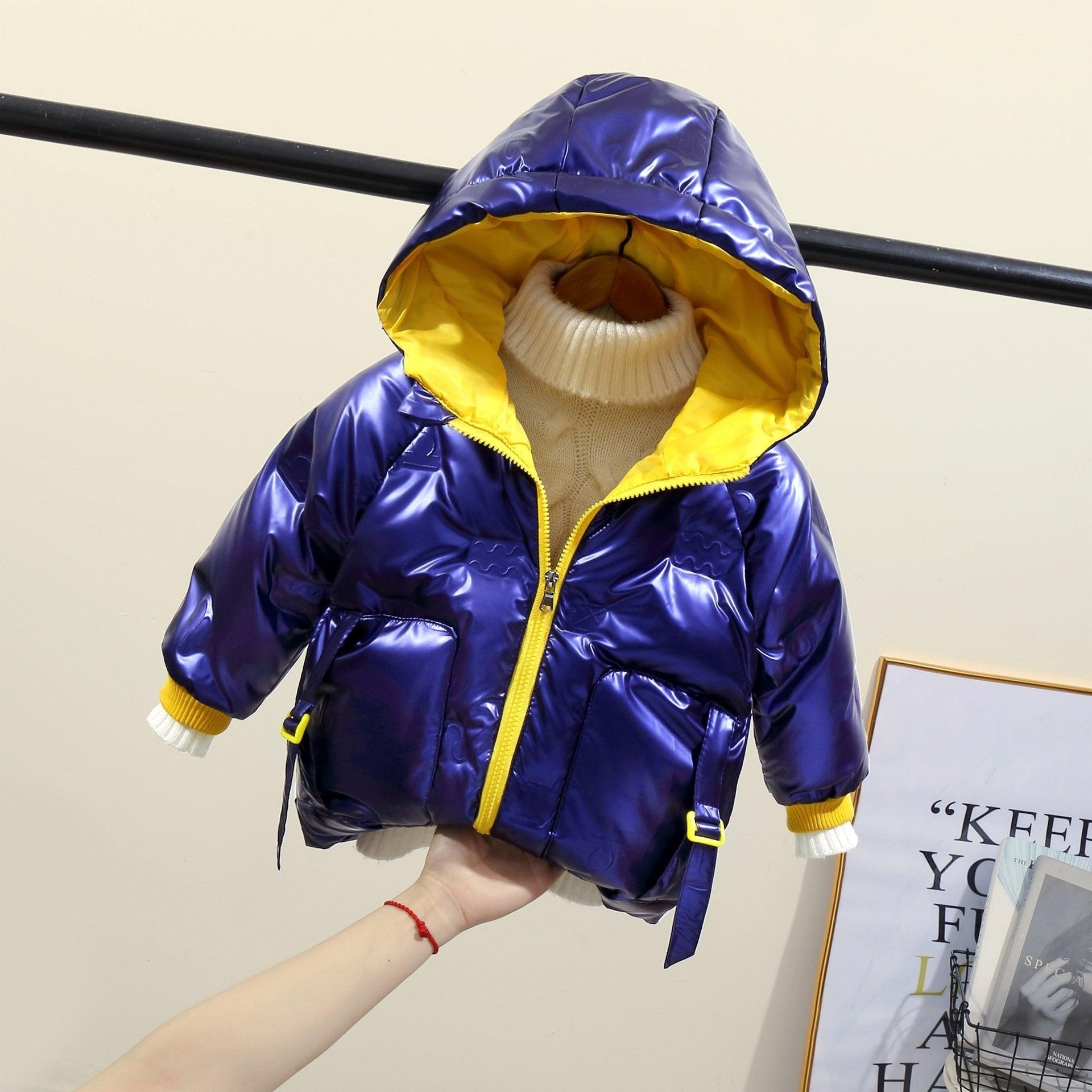 Kid Baby Autumn Winter Thickened Pie Wind Proof Warm Coat