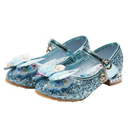 Girls Sequins Show Crystal High-heeled Shoes - MomyMall