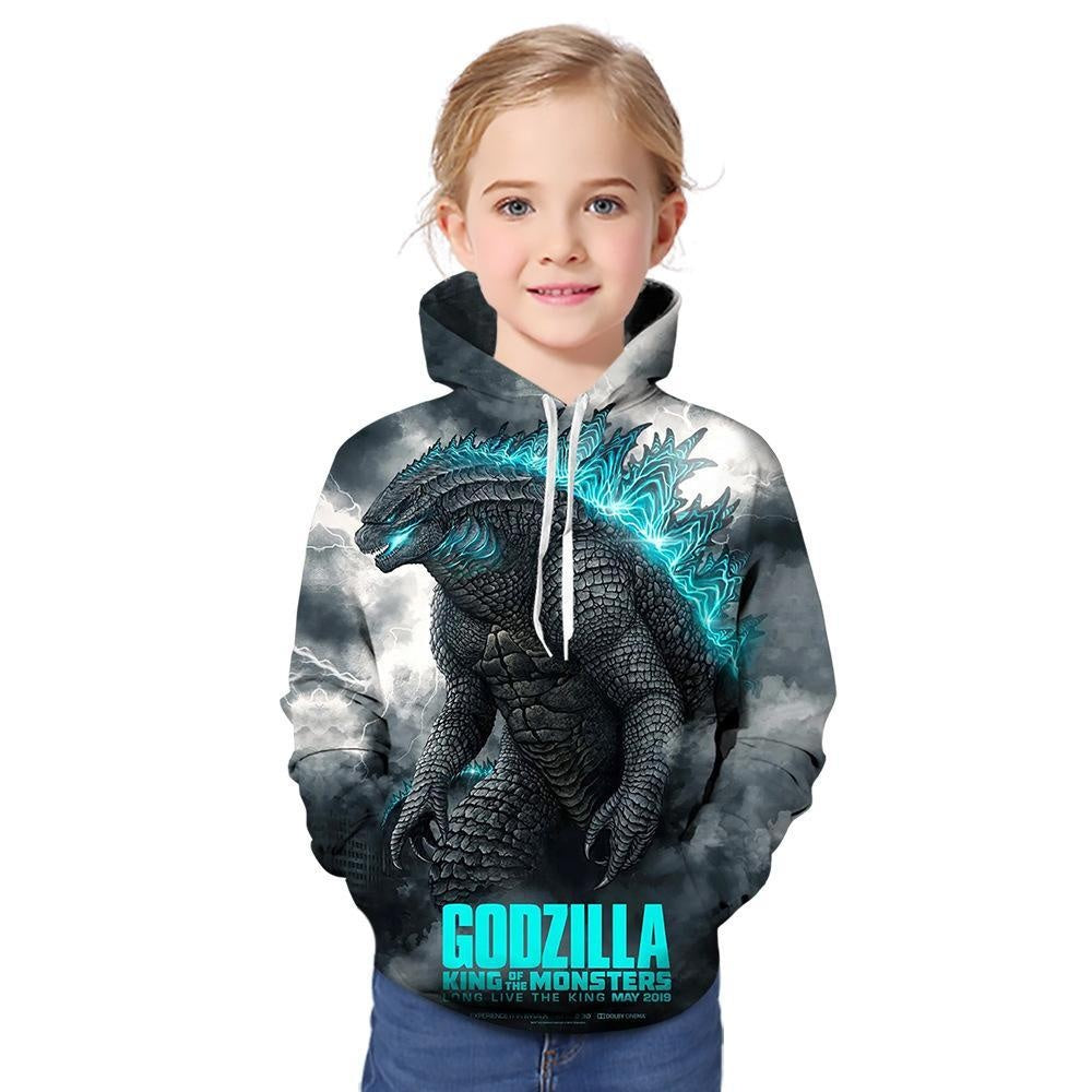 Kid Boy Girl 3D Monster Print Hoodie - MomyMall Type4 / 1-2 Years