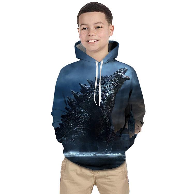 Kid Boy Girl 3D Monster Print Hoodie - MomyMall Type3 / 1-2 Years