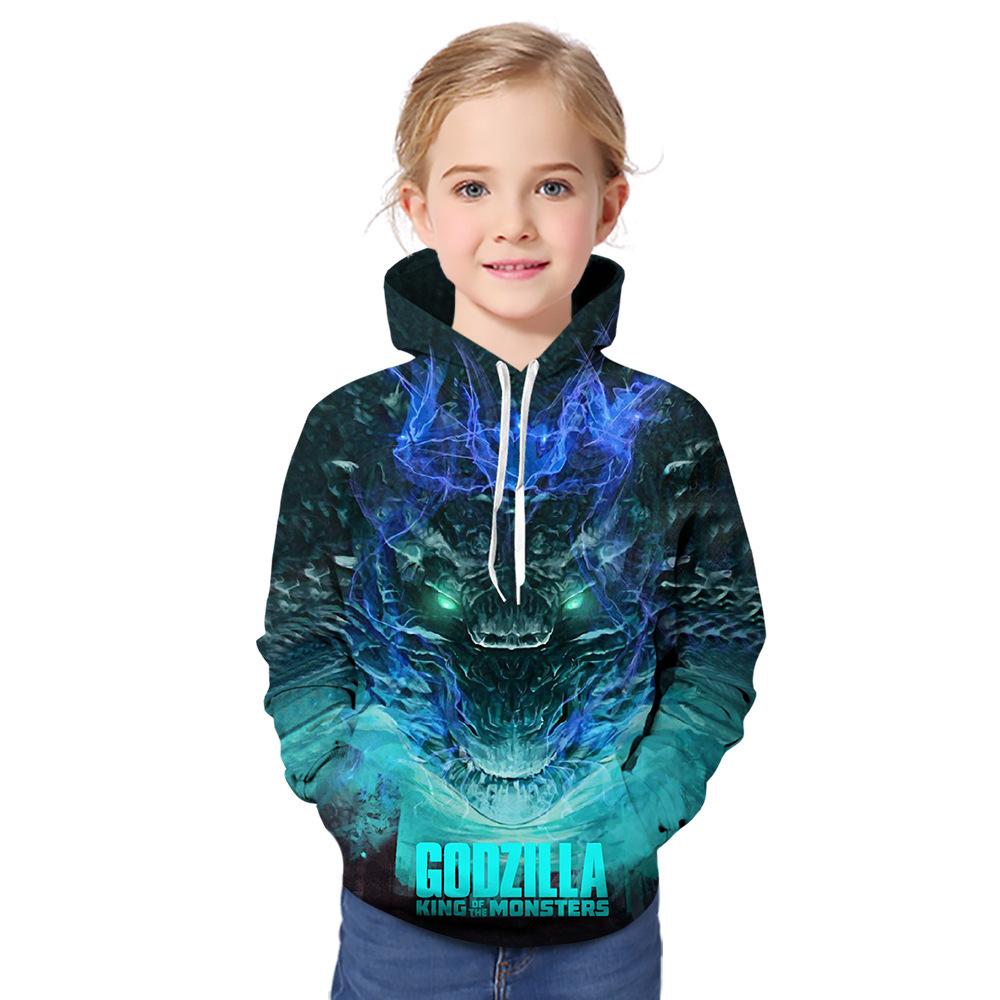 Kid Boy Girl 3D Monster Print Hoodie - MomyMall Type5 / 1-2 Years