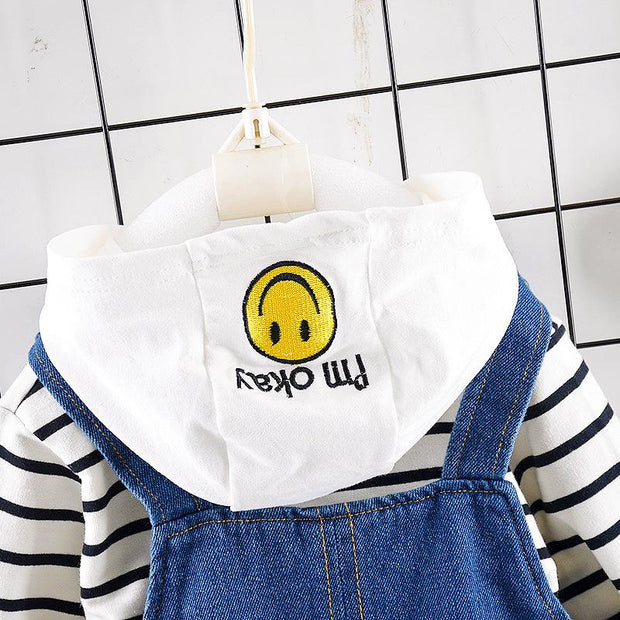 Baby-Overall für Mädchen, süßer Freizeitanzug, 2-tlg