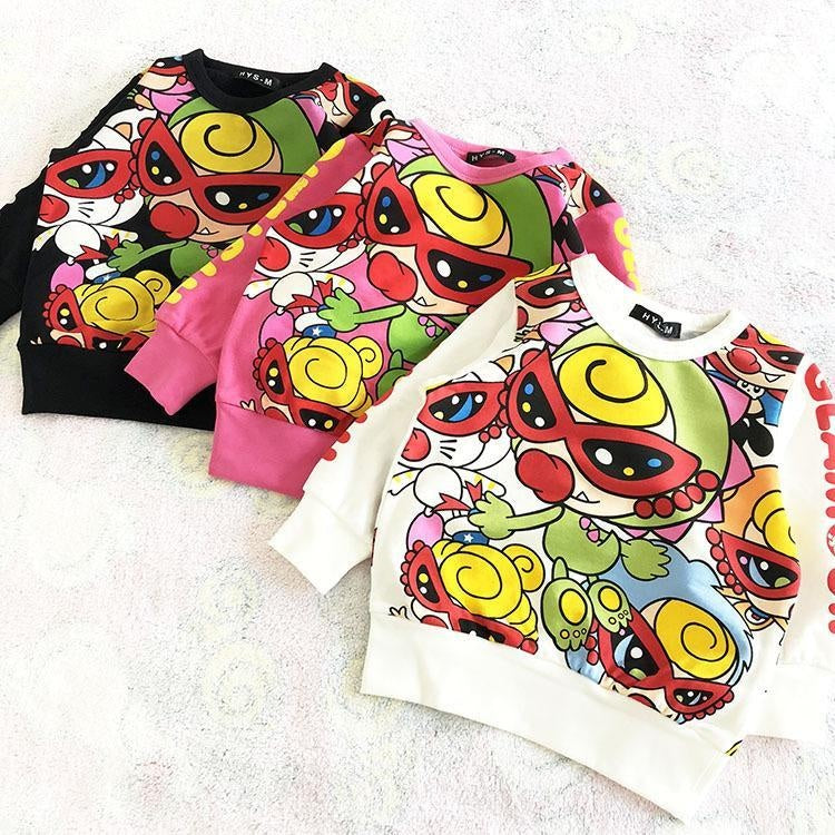 Kids Boy Girl Autumn Winter Spot Doll Shirt 1-8 Years - MomyMall