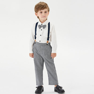 Baby Boy Set Long Sleeve Suspender 2 Pcs suits