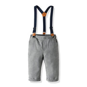 Baby Boy Set Long Sleeve Suspender 2 Pcs suits