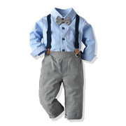 Baby Boy Set Long Sleeve Suspender 2 Pcs suits