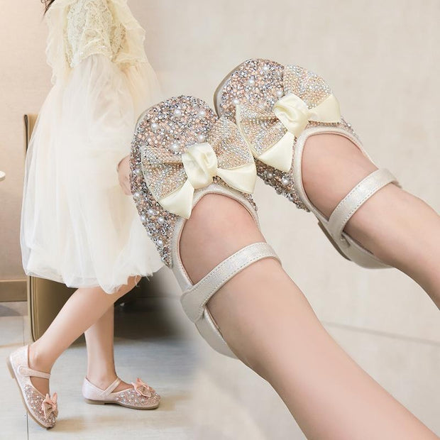 Baby Girl Princess Shoelaces Diamond Shoes