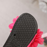 Girl Slippers Three Flowers Fashion Casual Flip Flops Shoes - MomyMall