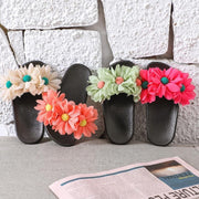 Girl Slippers Three Flowers Fashion Casual Flip Flops Shoes - MomyMall