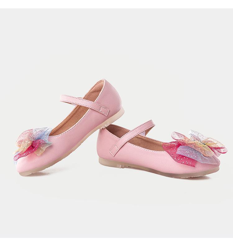 Girl Princess Shoes Bow Knot Small Leather Shoes Soft-soled Single Shoes - MomyMall