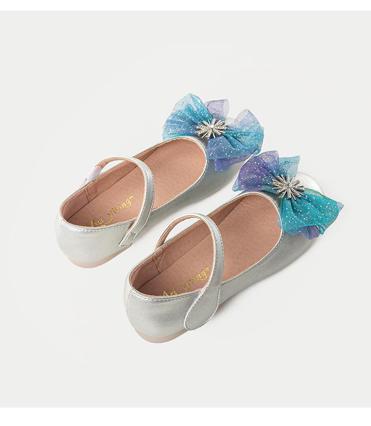 Girl Princess Shoes Bow Knot Small Leather Shoes Soft-soled Single Shoes - MomyMall