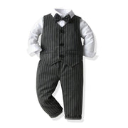 Baby Boy Suits Host Banquet 2 Pcs Formal Set - MomyMall White / 6-12 Months