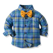 Boys Fall Suit Long-sleeved Formal Sets 2 Pcs