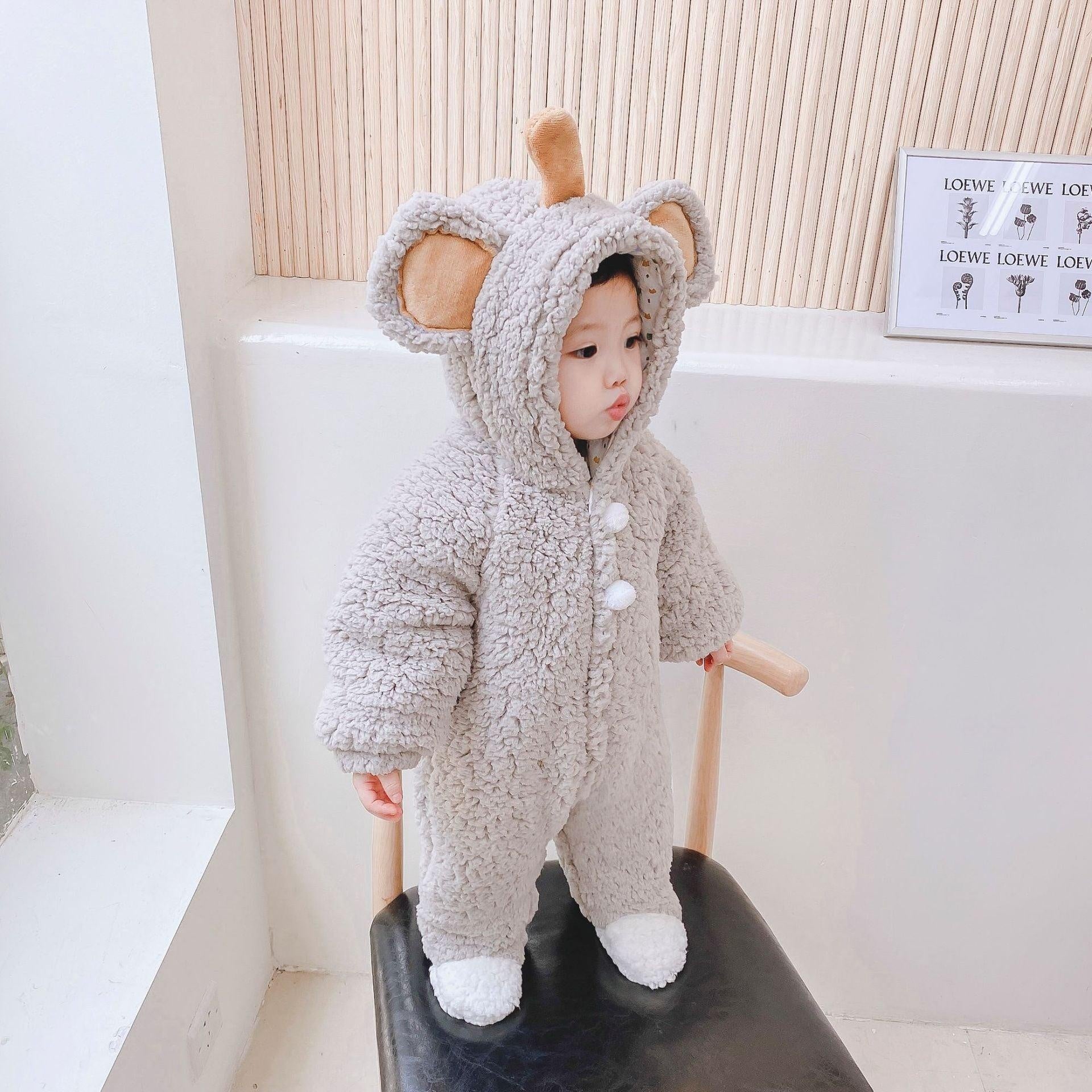 Baby Cute Fashion Colorful One-piece Warm Winter Romper