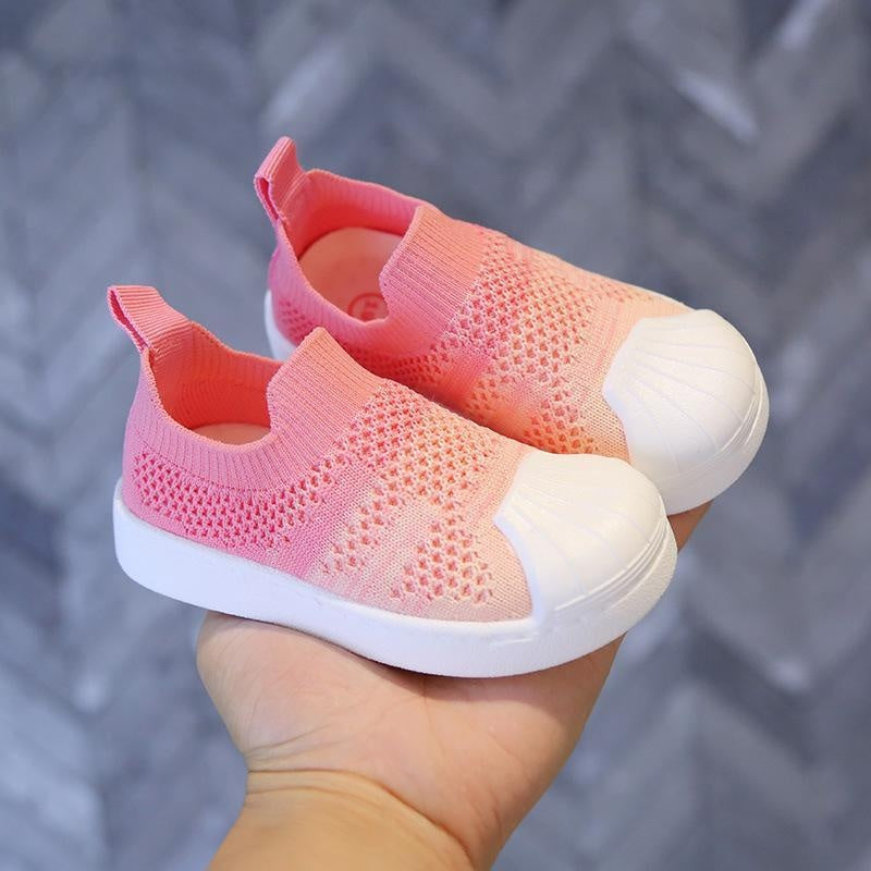 Boys and Girls with Soft Soles and Breathable Flying Shoes - MomyMall Pink / US5.5/EU21/UK4.5Toddle