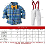 Boys Fall Suit Long-sleeved Formal Sets 2 Pcs