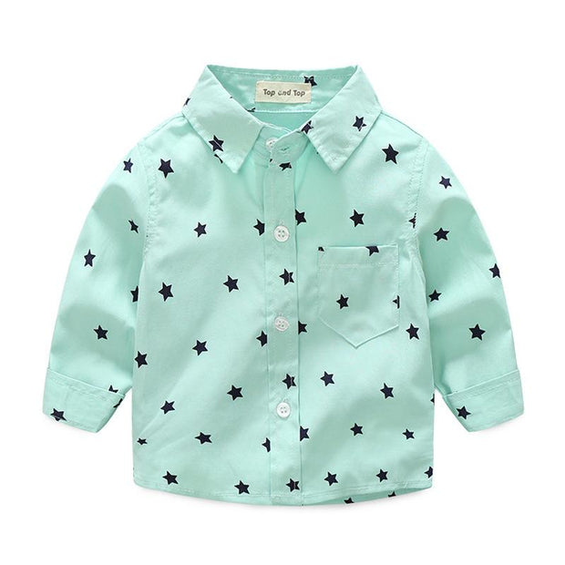 Star Long Sleeve Gentleman Baby Boy Set 3 Pcs Suits