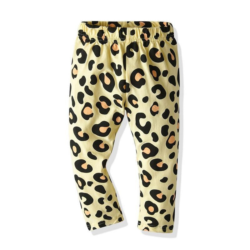 Boy Autumn Winter Leopard Print Pajamas Sleepwear 2 Pcs