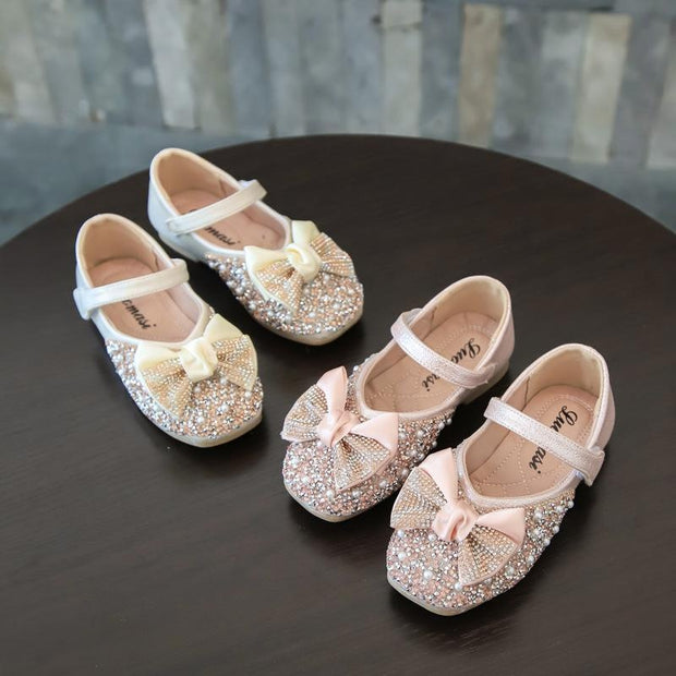 Baby Girl Princess Shoelaces Diamond Shoes
